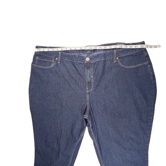 A3 Denim Capris Womens Plus Size 26W Constructed Waist High Rise Cropped Jeans - Picture 3 of 14